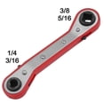 thumbnail image 1 of Llave de trinquete para refrigeración, 4 tamaños: 1/4 x 3/16 cuadrado x 3/8 x 5/16 cuadrado, 1 of 5