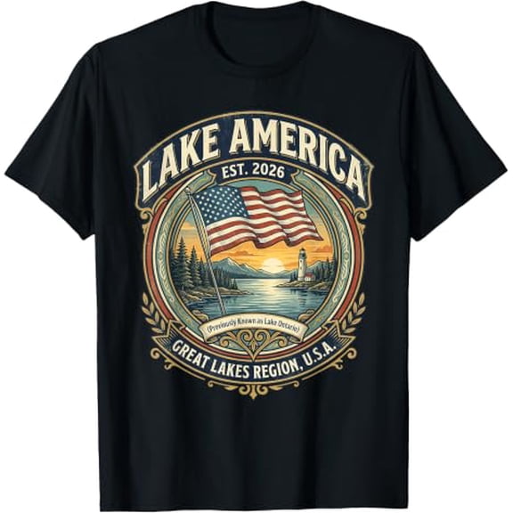Lake America Previously Ontario Canada USA Patriotic Humor T-Shirt