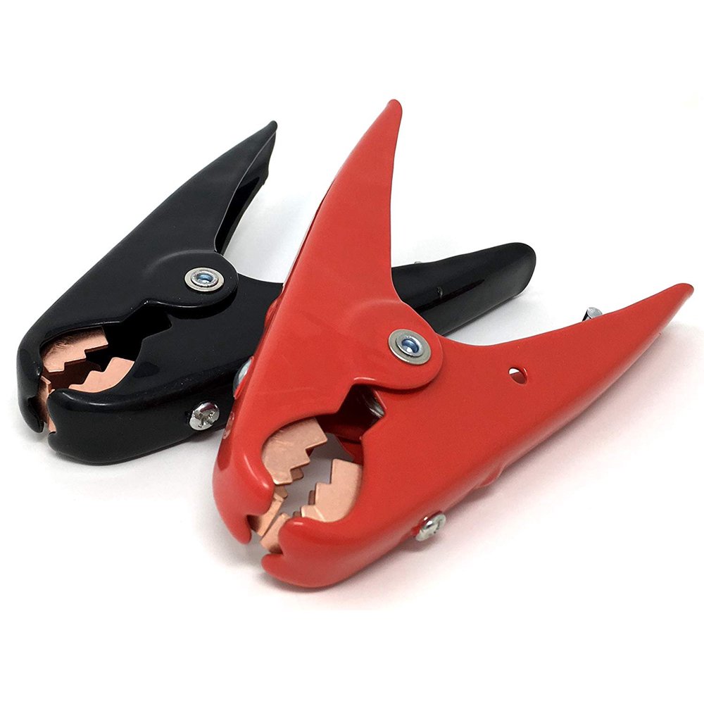 1 Pair Battery Booster Cable Parrot Style Clamps Heavy Duty 600Amp