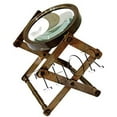 thumbnail image 2 of Antique Vintage Style Brass Channer Magnifying Glass Desk Top Lens 4" Magnifier, 2 of 7
