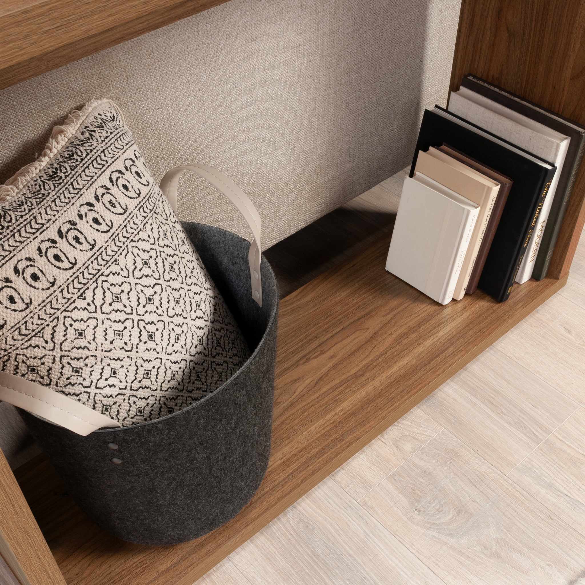 Mainstays Westley Console Table, Warm Walnut Finish