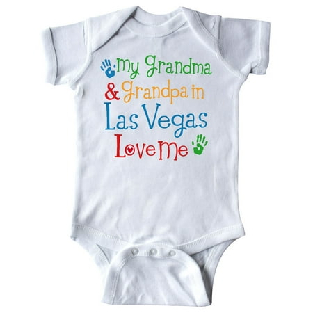 

Inktastic Grandma and Grandpa in Las Vegas Love Me Gift Baby Boy or Baby Girl Bodysuit