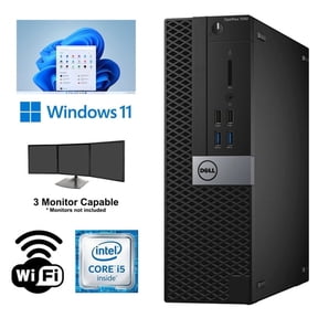 Restored Dell OptiPlex 7040 SFF Core i5 Desktop Computer 16GB RAM 128GB SSD Wi-Fi Windows 11 Pro