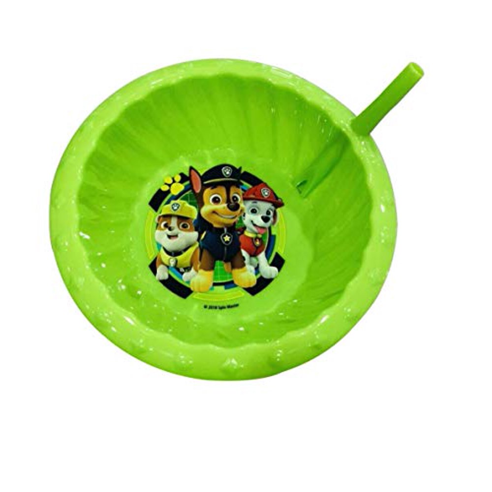 Paw Patrol Childrens Sipper Cereal Bowl With Straw (Green) Walmart