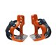 thumbnail image 3 of Estribos para montar a caballo antideslizantes, ligeros, resistentes, de aluminio profesional. Naranja, 3 of 9
