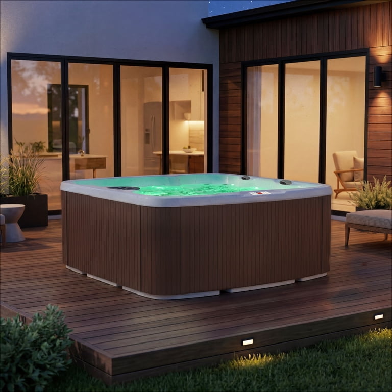 Lifesmart LS550 Plus 5-Person Hot Tub, 65-Jet, 220-Volt Spa