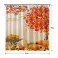 thumbnail image 5 of Fall Thanksgiving Farmhouse Pumpkin Harvest Shower Curtain,Reusable Bath Curtain with Hooks Basic Polyester Fabric Curtains for Thanksgiving Day Fall Party Home Decor, 5 of 5
