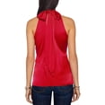 thumbnail image 2 of Ramy Brook Women's Lori Stretch Silk Halter Top Red Size Medium, 2 of 2