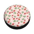 thumbnail image 4 of Xecao Strawberry And Flowers for Tire Covers: Waterproof, dust-proof, and universally fitting for trailers, SUVs, 4 of 8