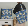 thumbnail image 5 of Soimoi Poly Georgette Fabric Leaves & Magnolia Floral Fabric Prints by Yard 52 Inch Wide, 5 of 5