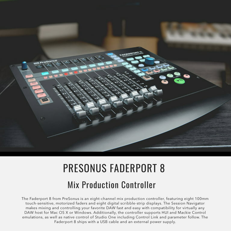 PreSonus FaderPort 8 channel Mix Production Controller with