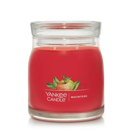 Yankee Candle Signature Medium 2-Wick Candle, Macintosh, 13 oz