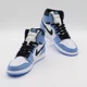 thumbnail image 4 of 555088-134 N I-K-E A i r-Jor-dan 1 High OG University Blue (Men's), 4 of 6