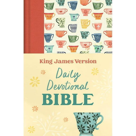 Daily Devotional Bible King James Version [Tangerine Tea Time], (Hardcover)