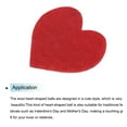 thumbnail image 4 of Uxcell Corazón de Fieltro Forma Corazón Manualidades del Día de San Valentín 1.6" x 1.6" Rojo 100Pcs, 4 of 7