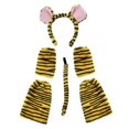 thumbnail image 1 of Juego de orejas y cola de Tigre negro amarillo para niños, 1 of 9