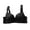 Black, variant on Women Backless Push Up Bra No Wire Comfortable Seamless Lingerie U Shaped Design Soft Nylon Fabric for Everyday Wear 36-42 ABC Multi Color Options