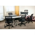thumbnail image 3 of Office Star Products 6' Training Table 72 X 24 Mahogany Top Titanium Frame Kd, 3 of 9