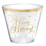 Happy Birthday 'Sparkling Celebration' 9oz Plastic Tumblers (30ct)