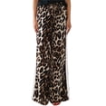 thumbnail image 3 of Women's Cheetah Print Wide Leg Baggy Pants Y2k Side Loose Streetwear Trousers Brown & White L, 3 of 8