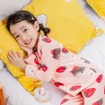 thumbnail image 3 of Sujetadores cálidos de invierno con forro polar y grueso para niños, ropa para el hogar, conjunto de chaqueta y pantalones de otoño para niños y niñas, 3 of 5
