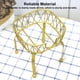 thumbnail image 2 of Naiovety Soporte para tarros, estante de Metal para zumo, organizador dispensador, soporte para cocina y hogar, estantes redondos, contenedor de Mostrada Dorado, diámetro de ajuste 15 cm 5L, 2 of 6