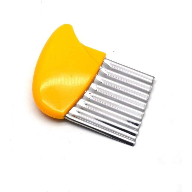 Stainless Steel Potato Carrot Chip Vegetable Crinkle Wavy Chopper Cutter French Fry Slicer 1 Pack/Set
