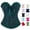 A-Dark Green348, variant on Womens Solid White Satin Molded Cup Corset Strapless Minimal Evening Bustier