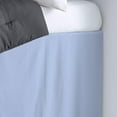 thumbnail image 2 of Dorm Room Bed Skirt - College Dual Tone Dorm Bed Skirt - Two Tone Dorm Bedskirts - College Dorm Room Bed Skirt - 100% Egyptian Cotton Two Tone Bedskirts - Twin-XL - 50" Drop, Light Blue, 2 of 2