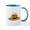White/Blue Inside, variant on CafePress - Snoopy Jack O Lantern 15 Oz Ceramic Large Mug - 11 oz Ceramic Mug - Novelty Coffee Tea Cup