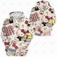 thumbnail image 1 of Hello Kitty Chandail à Capuchon à Motif pour Femmes, Poche, Style de Rue, Style Hip-Hop, Molleton, Chandail à Capuchon, Passe-Partout, Vêtements Confortables, 1 of 7