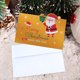 thumbnail image 1 of Adornos navideños, regalos navideños, tarjetas navideñas con sobres y pegatinas, paquete de 10 tarjetas navideñas con purpurina y sobres, tarjetas navideñas con Papá Noel y muñeco de nieve., 1 of 6