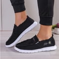thumbnail image 2 of Men's Women's Casual Cloth Shoes Canvas Slip on Loafers Breathable Lightweight Boat Shoes, 2 of 7