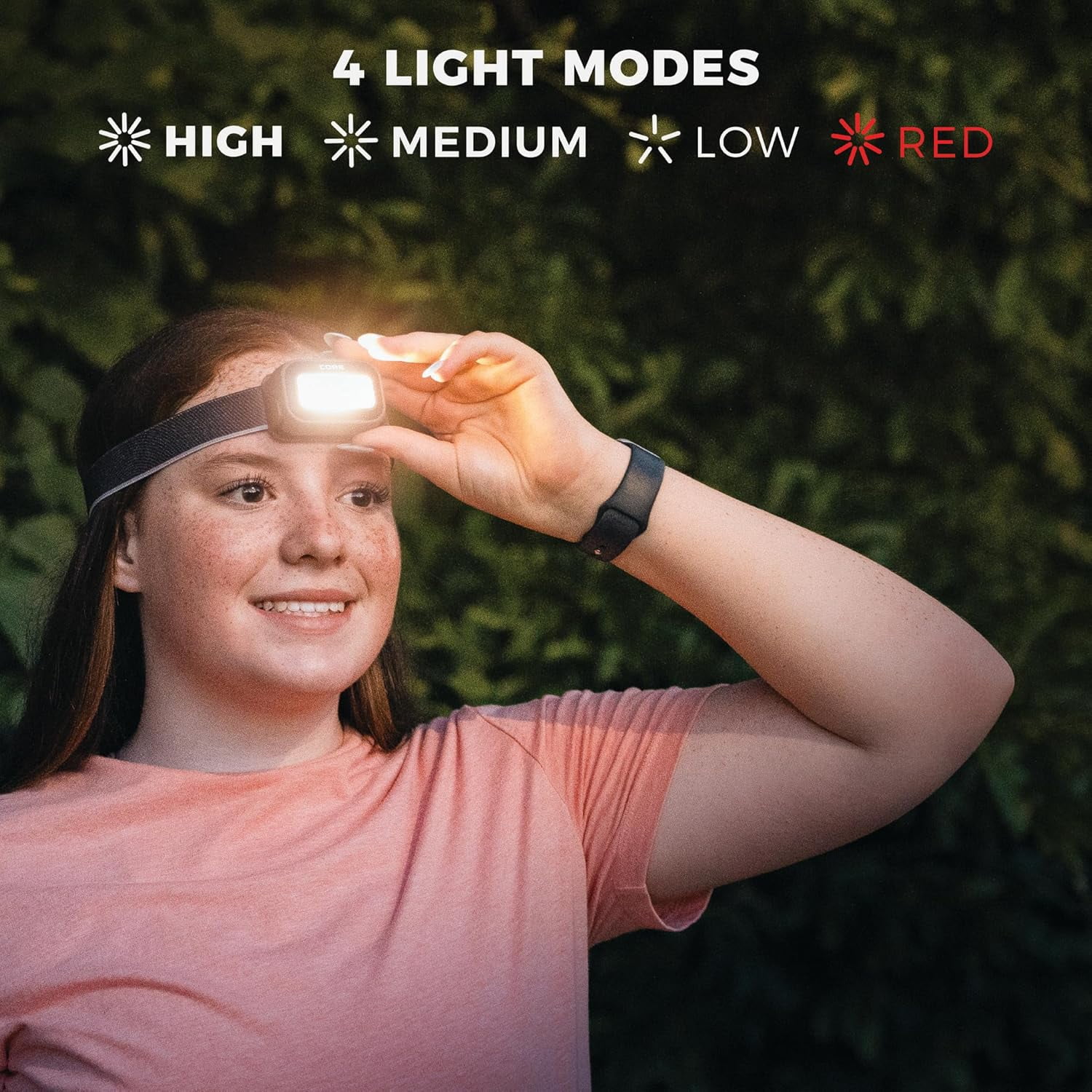 CORE 500 Lumen 3AAA Headlamp, 3 Pack, Hands Free Lighting