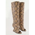 thumbnail image 2 of Women's Peep Toe Over The Knee Wedge Boots, 2 of 6