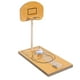 thumbnail image 2 of Mini juego de mesa de baloncesto y bolos de madera para escritorio. Juego de mesa de baloncesto para desestresarse en interiores., 2 of 9