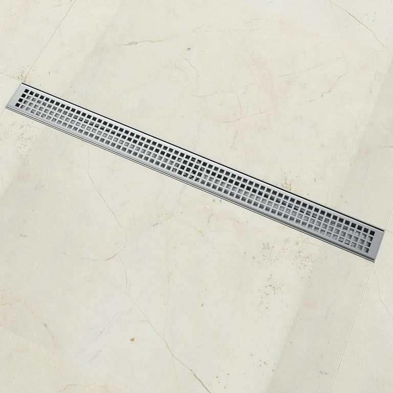 36 inch Rectangular Linear Shower Drain w/ on sale Removable Capsule Pattern Grate