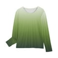 thumbnail image 4 of TFEOQRY Toddler girls pullover Long Sleeve Prints Shirts Cute Crewnecks Tops Dressy Casual Blouses Clothes Green-1, 4 of 7