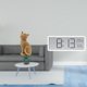 thumbnail image 2 of Figura De Gato De Resina Con Reloj Digital, Pantalla Grande Y Medidor De Temperatura Y Humedad. Ideal Para La Entrada, Estantería, Sala De Estar, Dormitorio U Oficina., 2 of 8