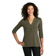 thumbnail image 1 of Port Authority Henley Piqué Choix UV pour Femmes LK750, 1 of 1