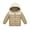 Khaki, variant on Ruyang Boys Winter Puffer Coat Padded Warm Quilted Down Jacket Kids Zip Up Hooded Outwear Lightweight Windproof Windbreaker