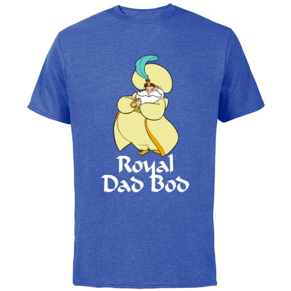 Disney Aladdin Sultan Royal Dad Bod - Short Sleeve Cotton T-Shirt for Adults - Customized-Royal Heather