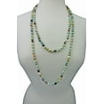 thumbnail image 2 of 60 Inch Matte Genuine Amazonite Multi-Layer Long Endless Infinity Beaded Necklace., 2 of 2
