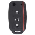 thumbnail image 4 of LOVIVER Housse de Protection en Silicone pour Clé de Voiture Télécommande Fil Rouge Noir Fil Rouge, 4 of 8