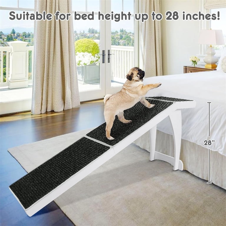 Pet Window Ramp Back Door Foldable , Portable Wooden Pet Ramp, 4 Adjustable Height 7 9 ...