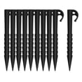 thumbnail image 2 of 10 Pieces Lightweight Tent Stakes Tarp Pegs Ground Nails Rust- Wind Black, 2 of 8