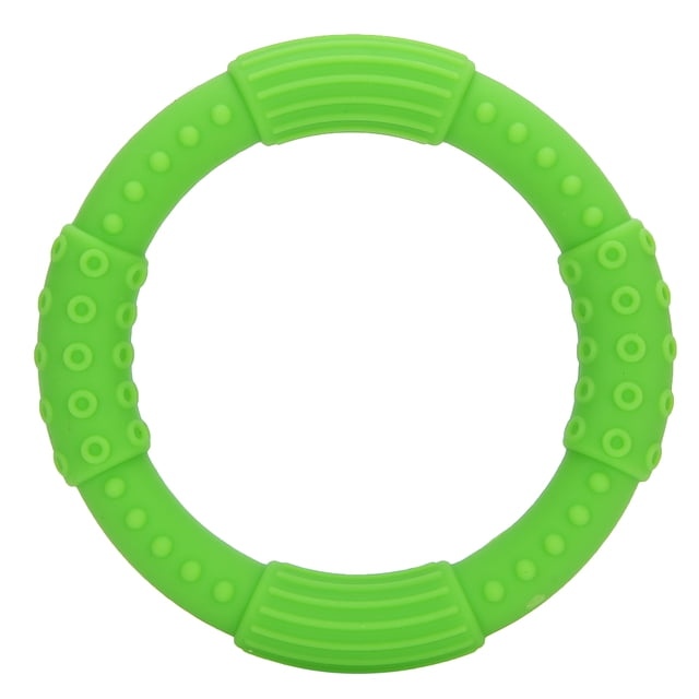 Mordedor de silicona para bebé, juguete masticable calmante para el cuidado dental del bebé, mordedor verde