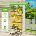 thumbnail image 2 of Plant Shelf with Grow Light, 8 Tiered Wood Plant Stand Indoor with Full Spectrum Grow Light for Corner, Multi Layer Tall Lighted Plant Stand for Living Room/Balcony/Outdoor/Garden Display, 2 of 7
