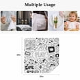 thumbnail image 4 of Black White Video Game Cloth Napkins, Console Computer Gaming Sketch Style Washable and Reusable Dinner Napkins Set of 6, Table Napkin for Kitchen Party Birthday Wedding Hotel Housewarming 20"x20", 4 of 8