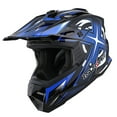 thumbnail image 2 of 1Storm Youth Kids Motocross Helmet BMX MX Bike Helmet Teenager Racing Style Youth_HF801; Racing Blue + Goggles + Skeleton Glove Bundle, 2 of 8